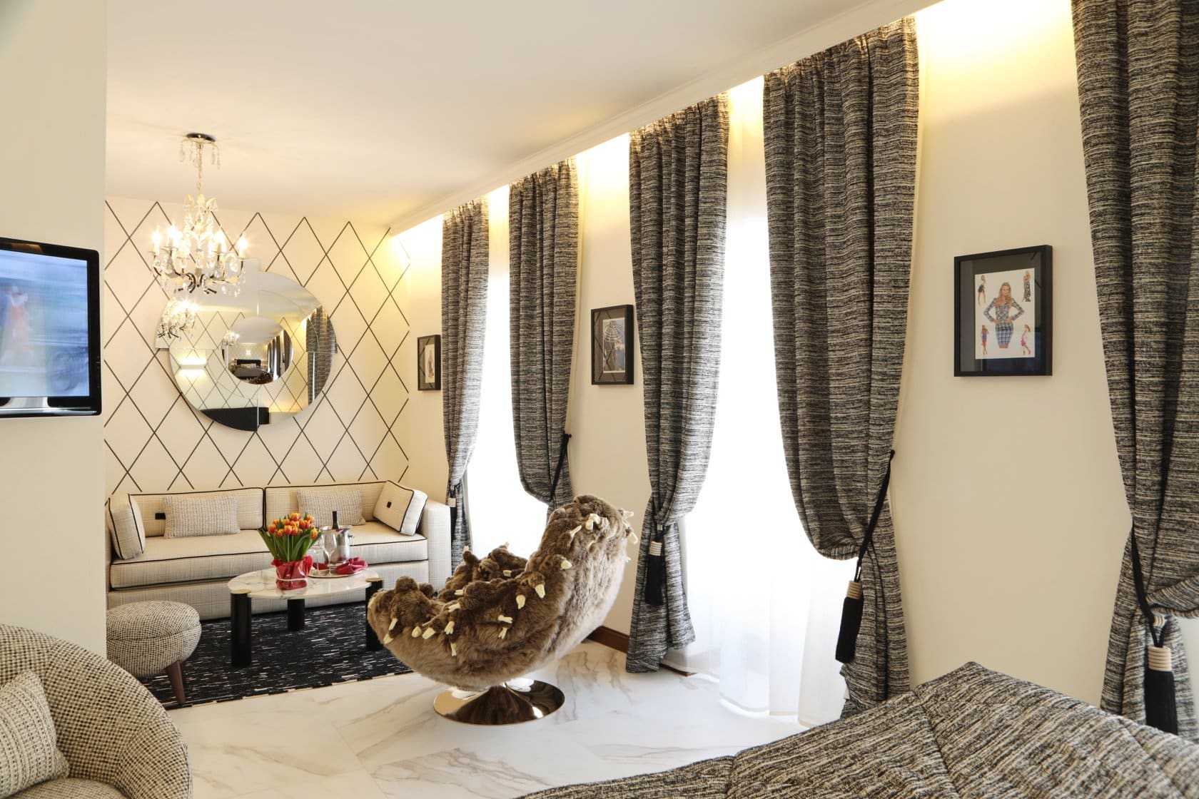 Розміщення в одному із сьютів Hotel Le Cep. Розміщення в одному із сьютів Hotel Le Cep.